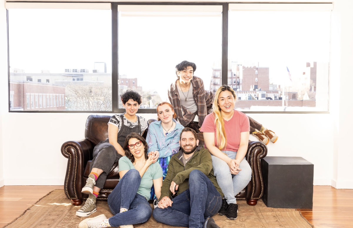 The cast of Mermaid Hour poses for a photo. David Valdes set the play in Boston because of the Boston Children’s Hospital’s role in providing gender-affirming care for adolescents and pediatrics. Photo courtesy Nile Scott Studios